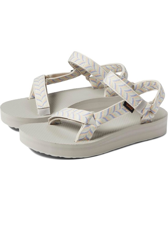 Teva Shoes - Teva Midform Sandals in Light Gray with Pastel Pattern
